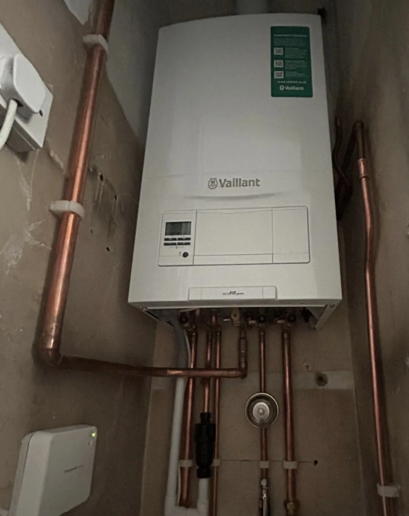 New boiler controls and flue